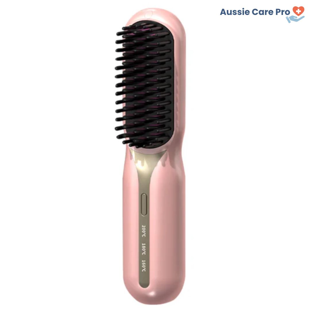 Spazzola Lisciante per Capelli Ricaricabile – Styling Portatile Anti-Crespo