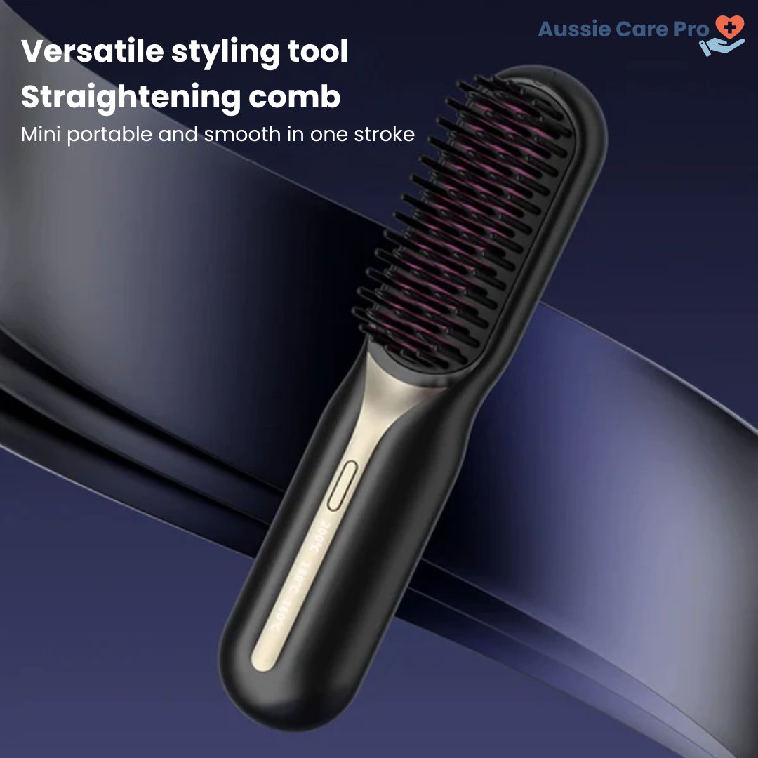 Spazzola Lisciante per Capelli Ricaricabile – Styling Portatile Anti-Crespo