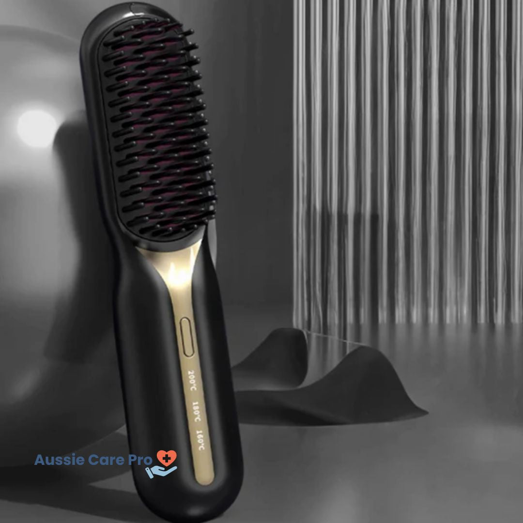 Spazzola Lisciante per Capelli Ricaricabile – Styling Portatile Anti-Crespo