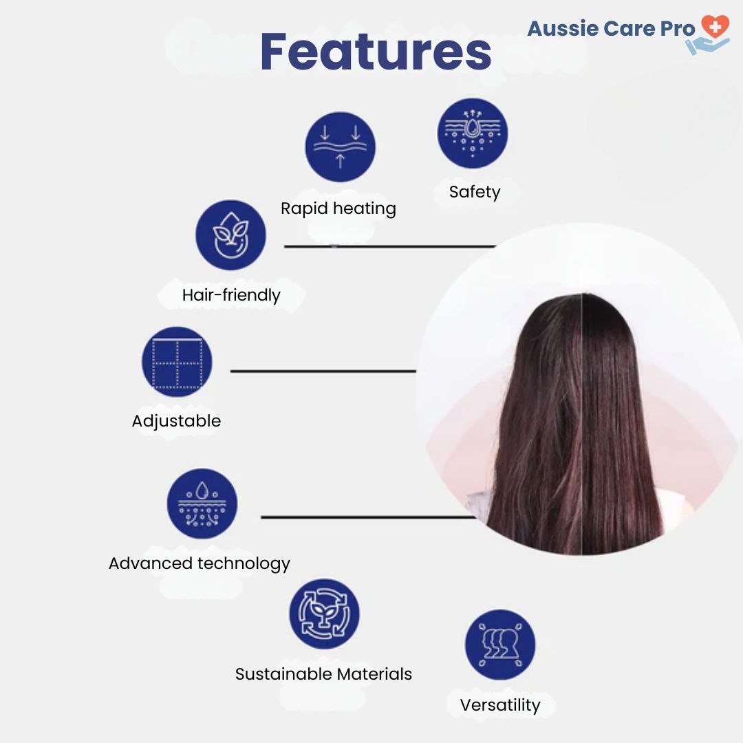 Spazzola Lisciante per Capelli Ricaricabile – Styling Portatile Anti-Crespo