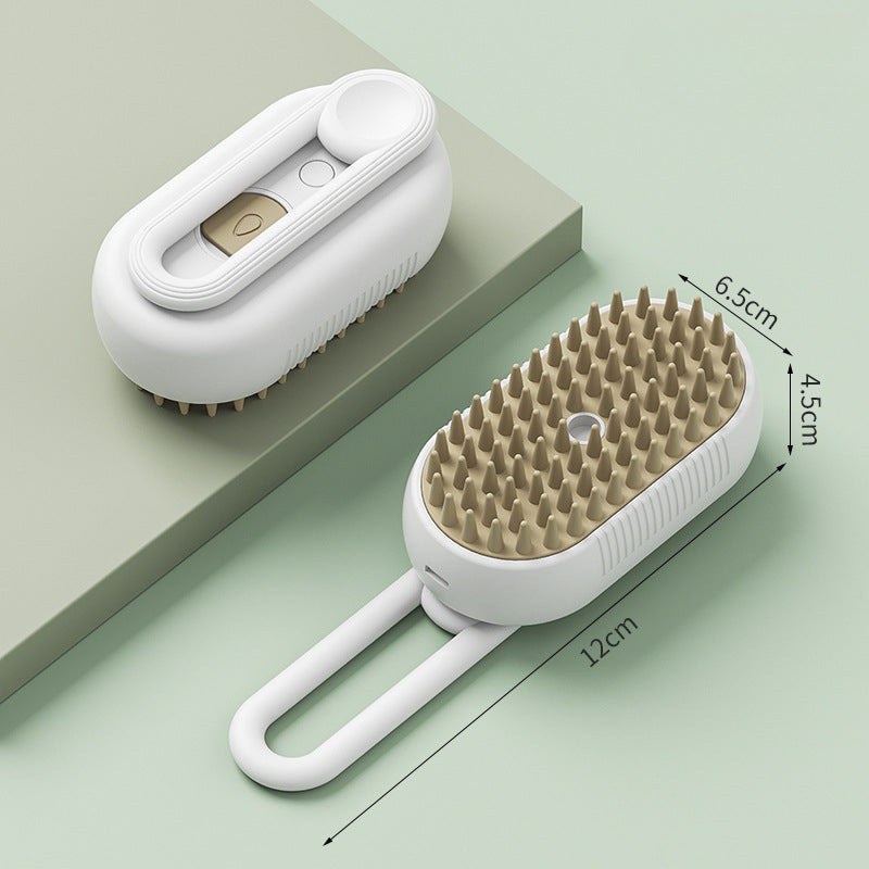 Spazzola per animali domestici a vapore Nano Mist: rimozione efficace dei peli e massaggio