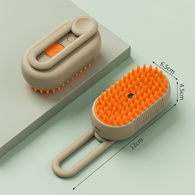 Spazzola per animali domestici a vapore Nano Mist: rimozione efficace dei peli e massaggio
