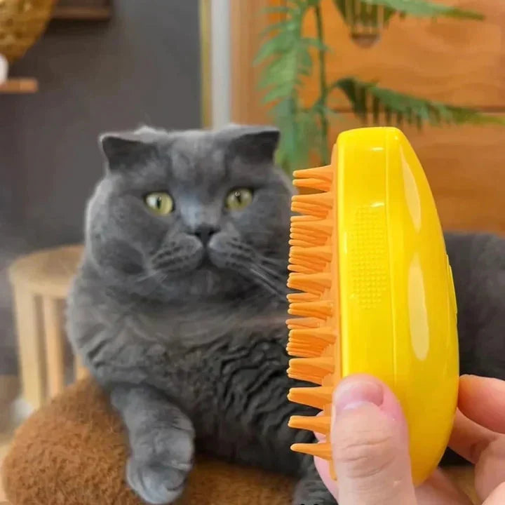 Spazzola per animali domestici a vapore Nano Mist: rimozione efficace dei peli e massaggio