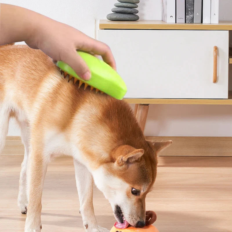 Spazzola per animali domestici a vapore Nano Mist: rimozione efficace dei peli e massaggio