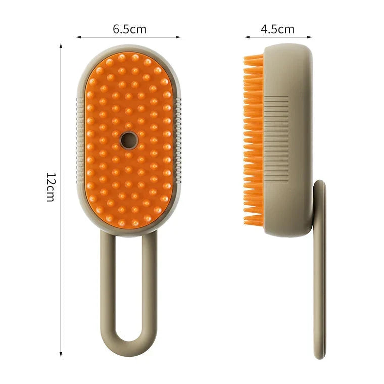 Spazzola per animali domestici a vapore Nano Mist: rimozione efficace dei peli e massaggio