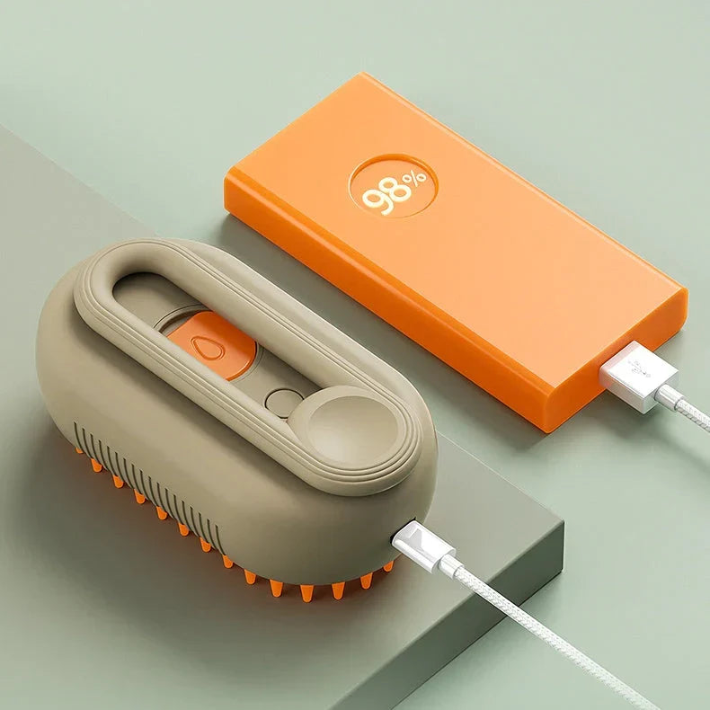 Spazzola per animali domestici a vapore Nano Mist: rimozione efficace dei peli e massaggio