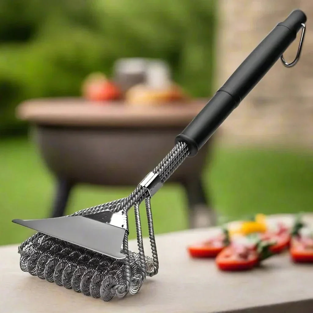 Spazzola per barbecue in acciaio inox senza setole