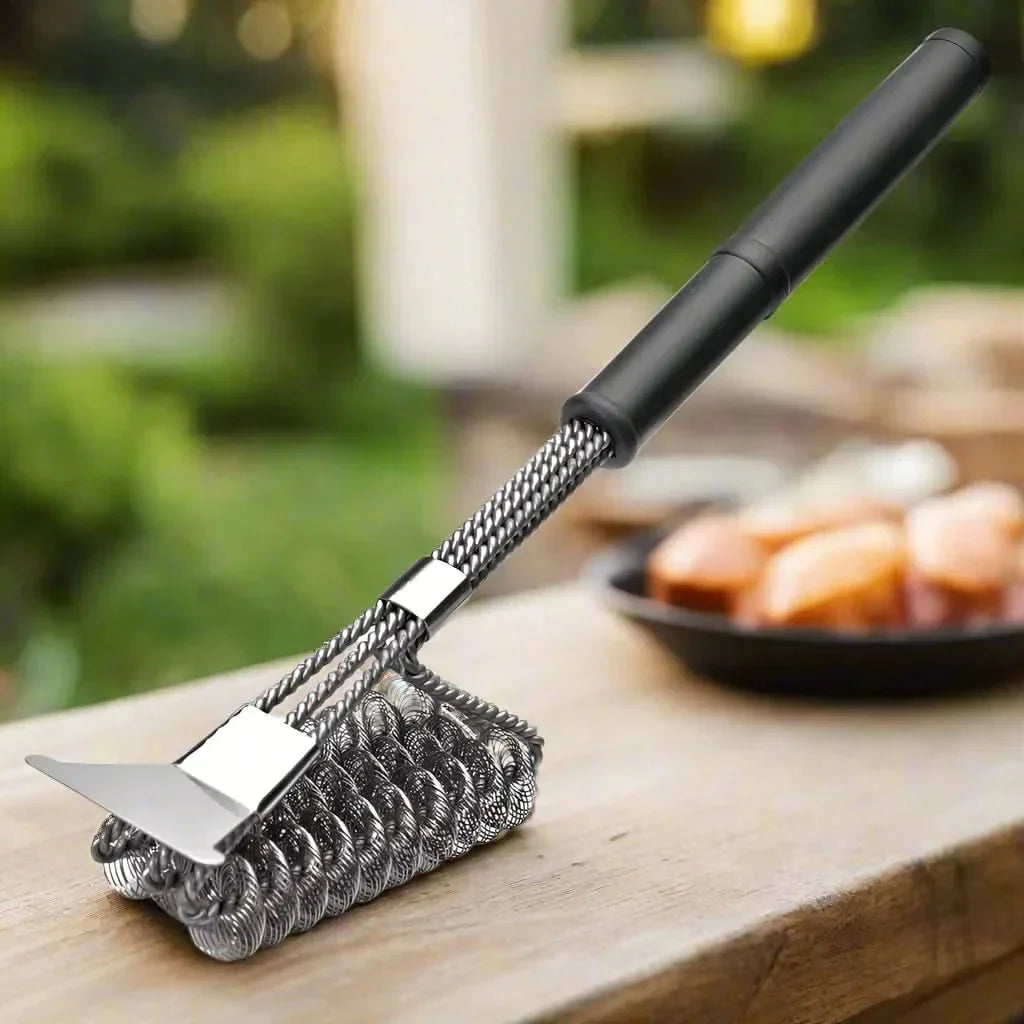 Spazzola per barbecue in acciaio inox senza setole