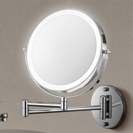 Specchio da barba da parete ricaricabile con luci LED