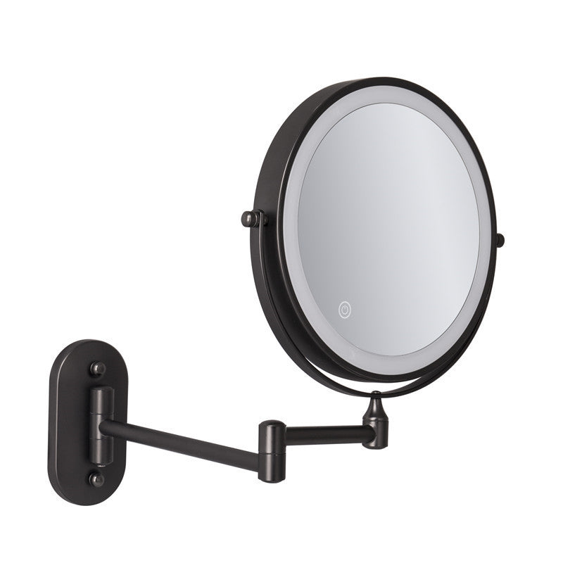 Specchio da barba da parete ricaricabile con luci LED