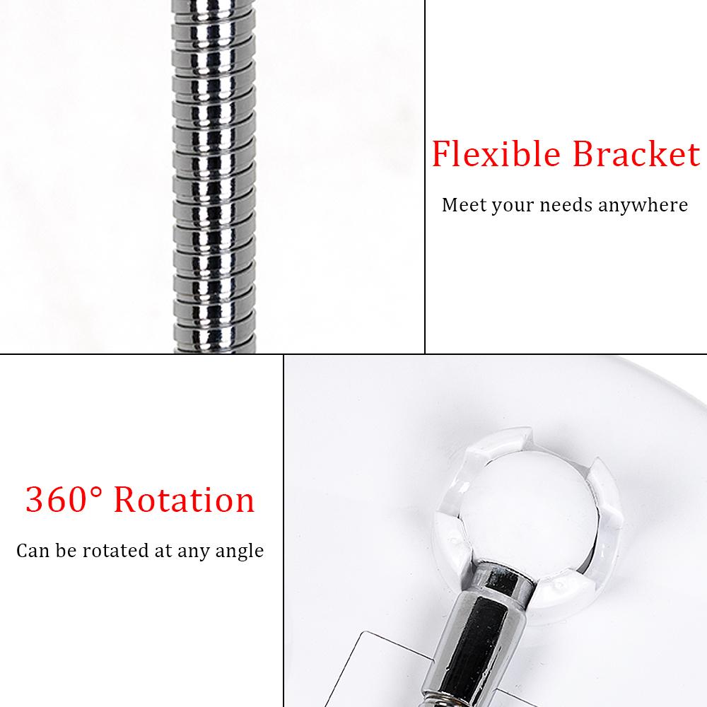 Specchio da Trucco con LED e Ingrandimento - con Ventosa e Braccio Flessibile