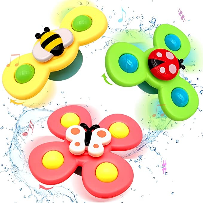 Spinner rotanti con ventosa, set da 3 pezzi