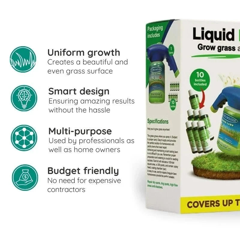 Spray Ecologico di Semi per Prato per una Crescita Perfetta dell'Erba