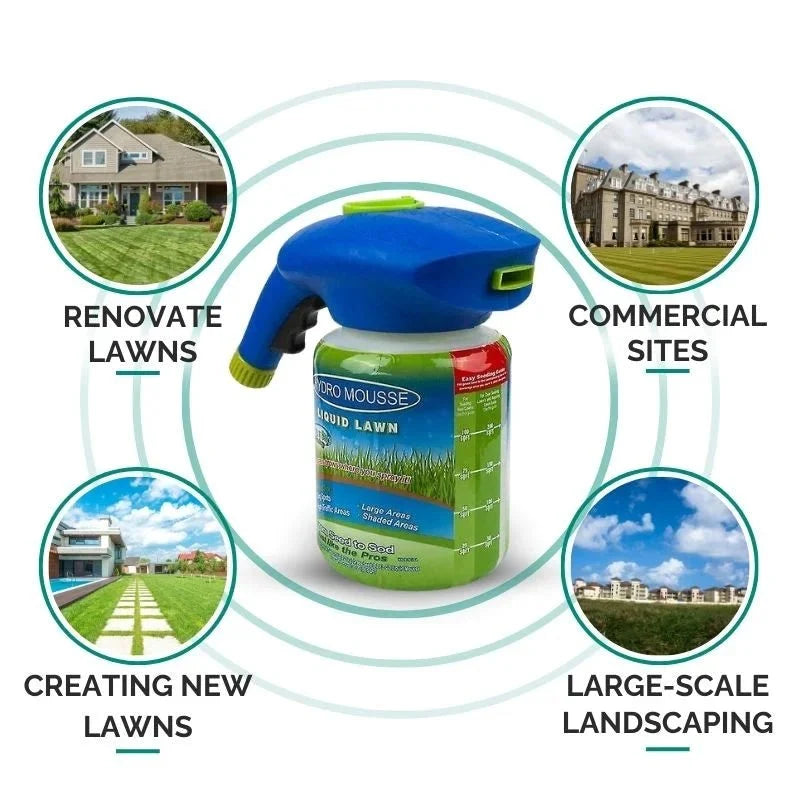 Spray Ecologico di Semi per Prato per una Crescita Perfetta dell'Erba