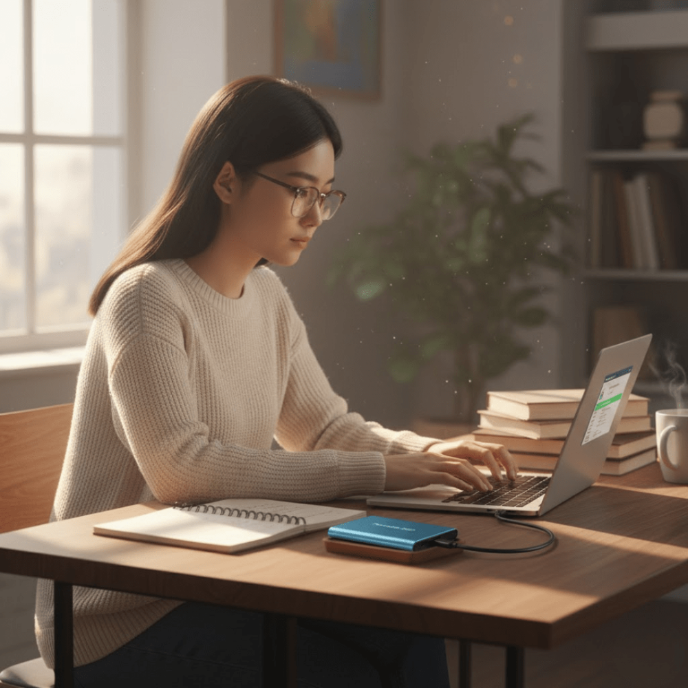 SSD Esterno Portatile con USB-C ad Alta Velocità e Design Impermeabile
