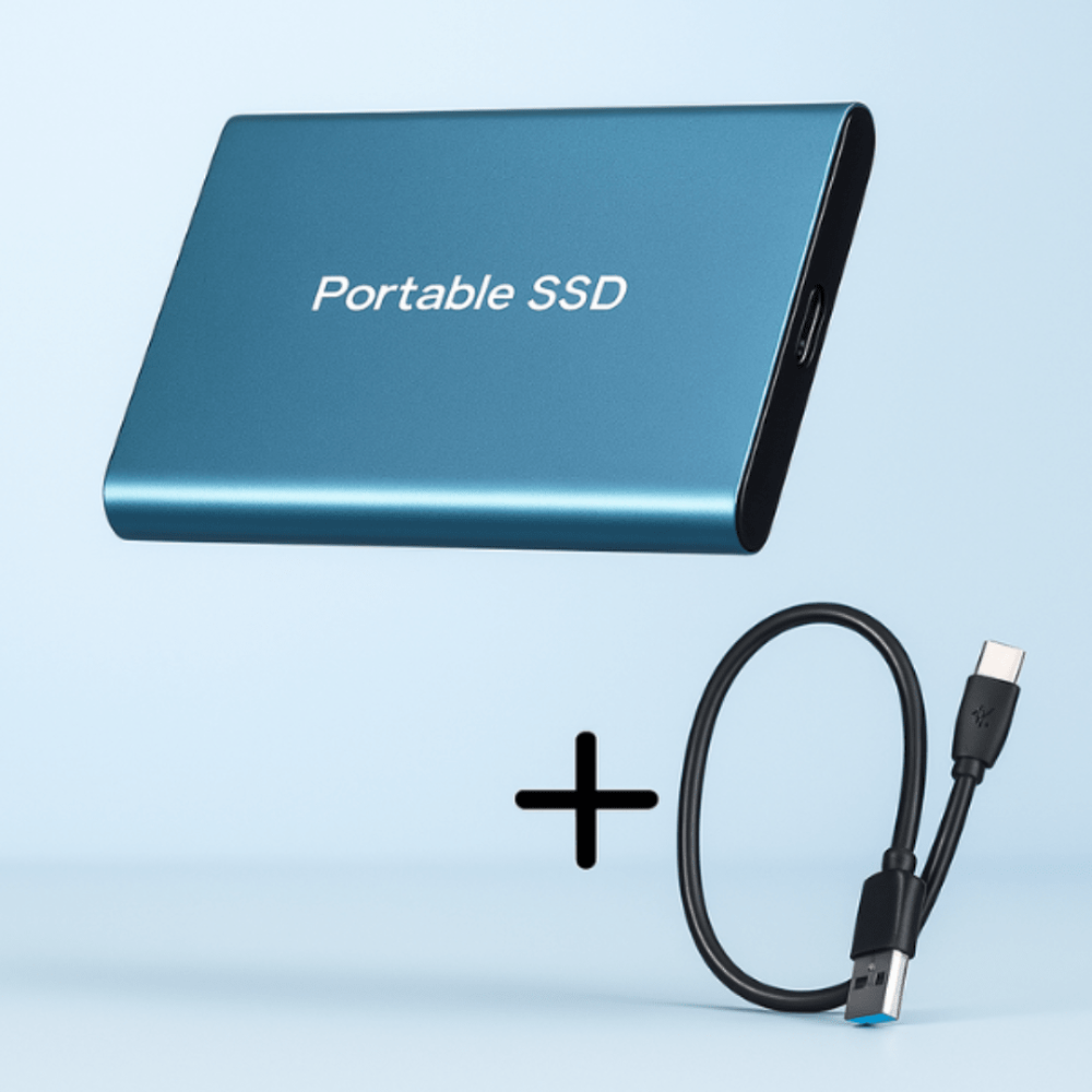 SSD Esterno Portatile con USB-C ad Alta Velocità e Design Impermeabile