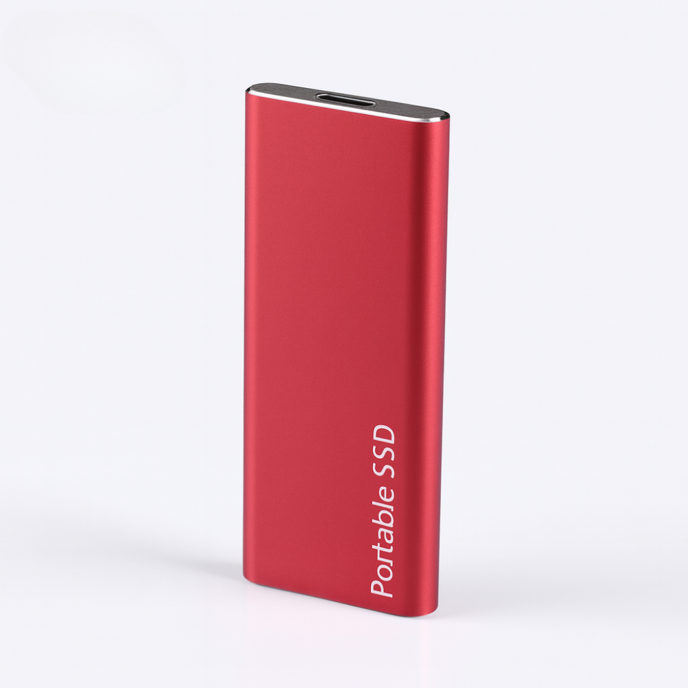 SSD Esterno Portatile in Alluminio – Trasferimenti Rapidi, Design Leggero, USB-C