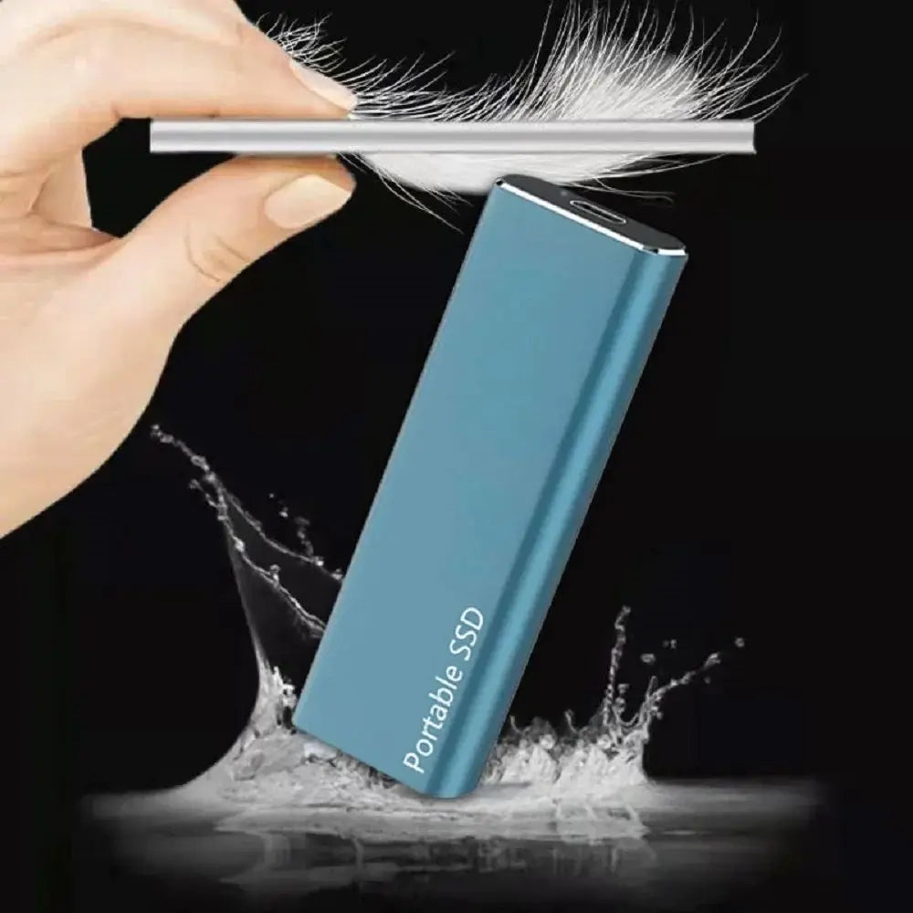 SSD Esterno Portatile in Alluminio – Trasferimenti Rapidi, Design Leggero, USB-C