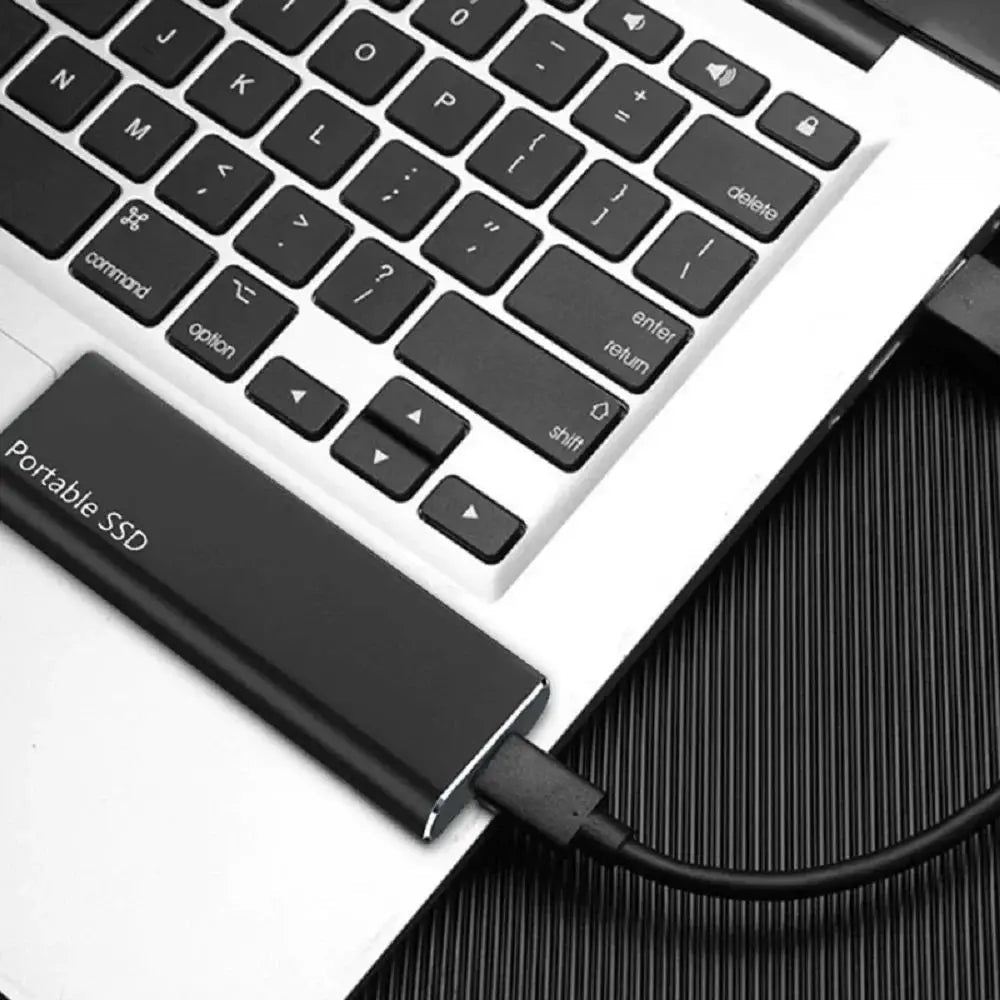 SSD Esterno Portatile in Alluminio – Trasferimenti Rapidi, Design Leggero, USB-C
