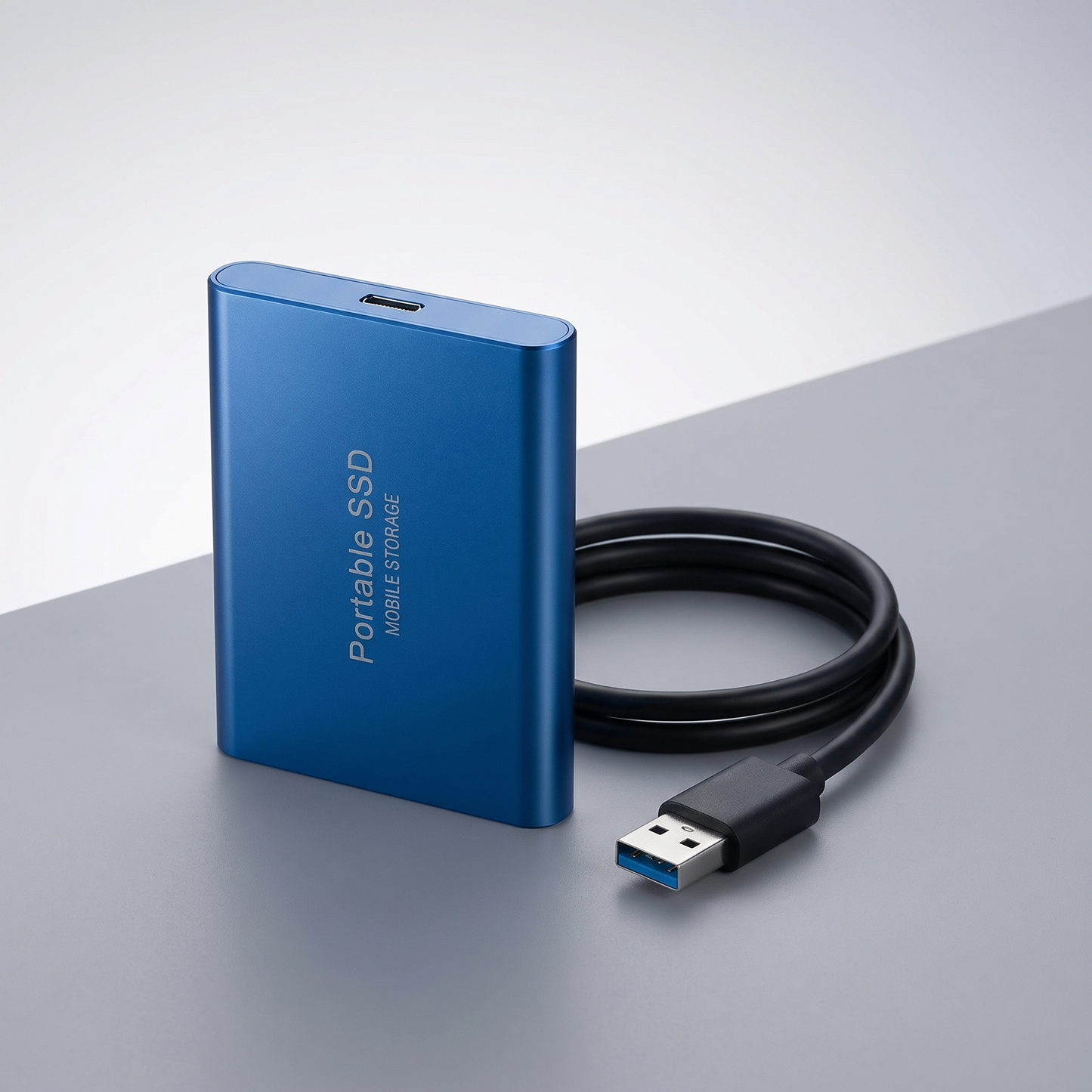 SSD Esterno Ultra Veloce | Hard Disk Portatile da 128 GB dal Design Compatto | Robusto Alloggiamento in Alluminio per Archiviazione ad Alte Prestazioni