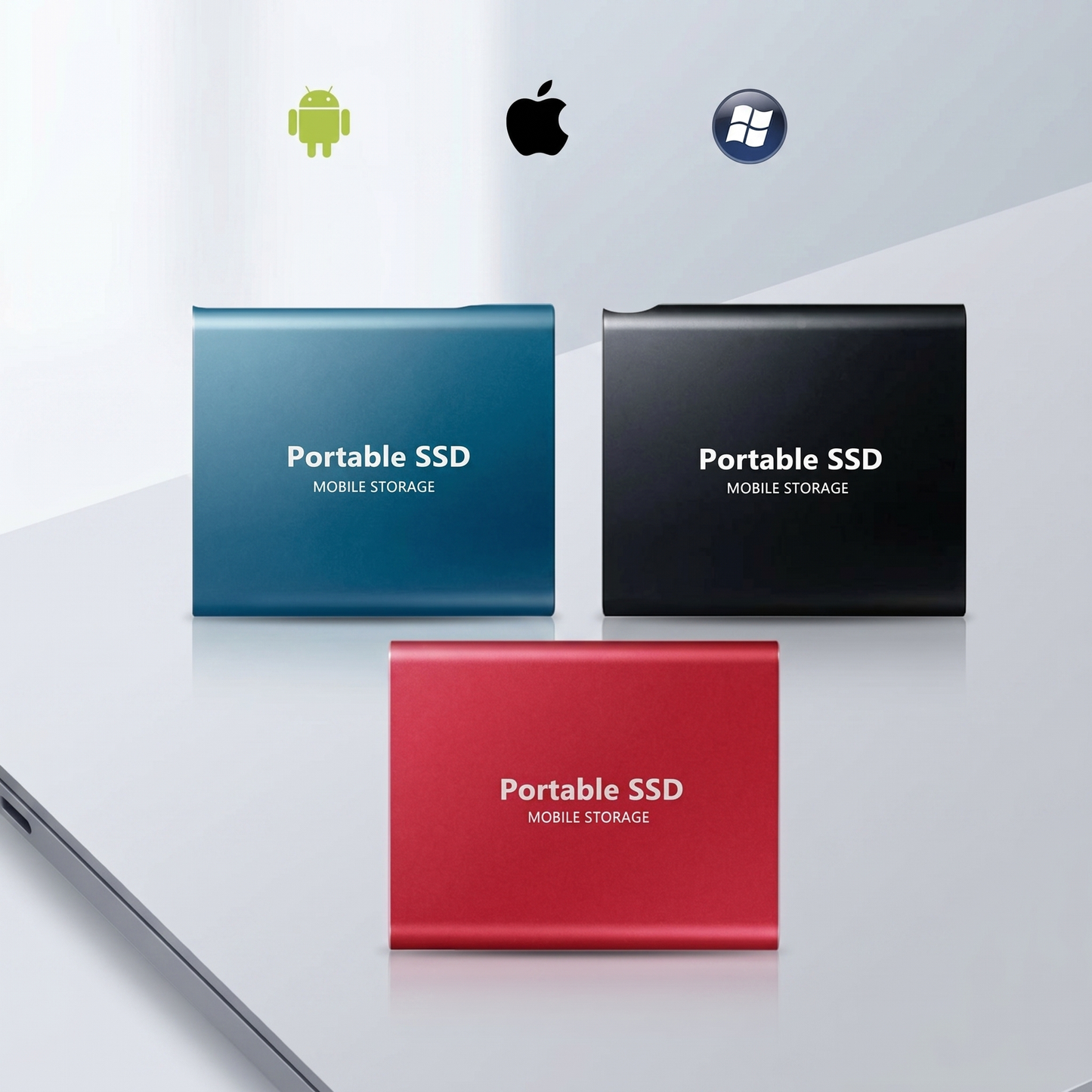 SSD Esterno Ultra Veloce | Hard Disk Portatile da 128 GB dal Design Compatto | Robusto Alloggiamento in Alluminio per Archiviazione ad Alte Prestazioni