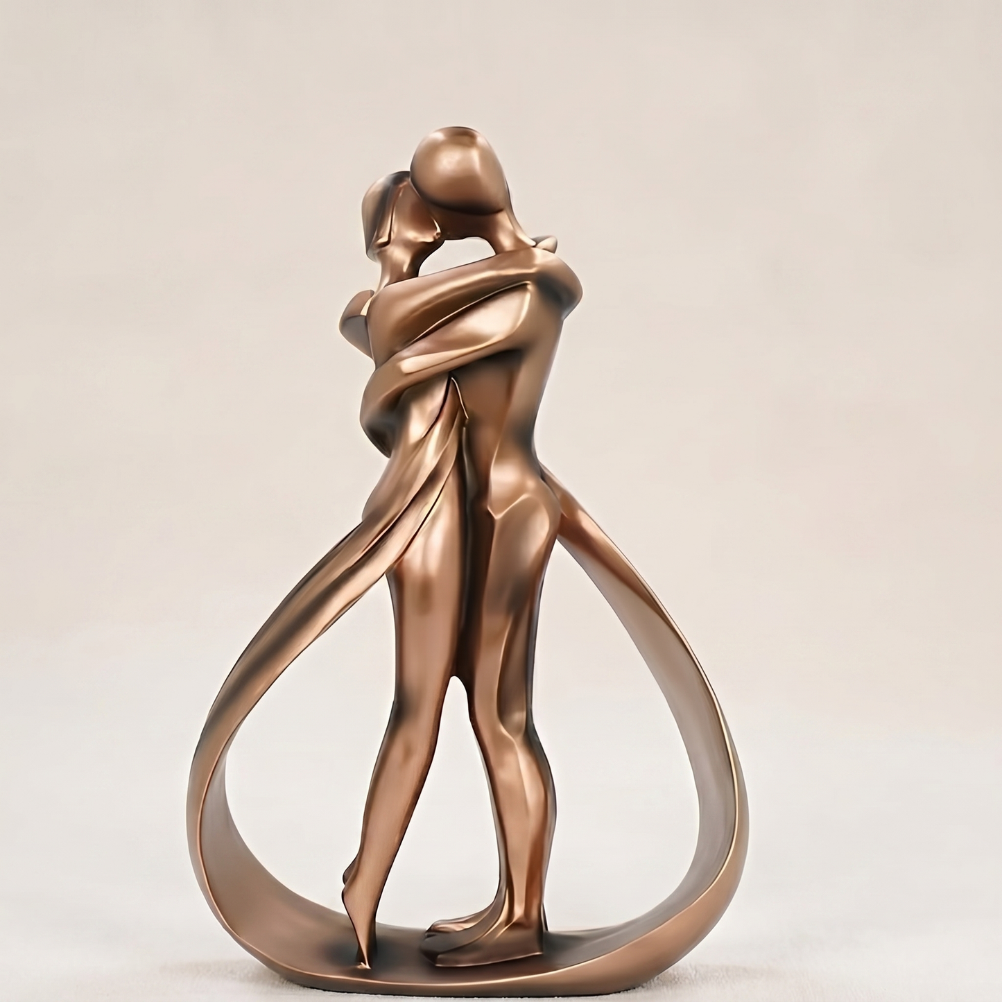 Statua Romantica di Coppia | Scultura da Casa in Resina | Effetto Bronzo