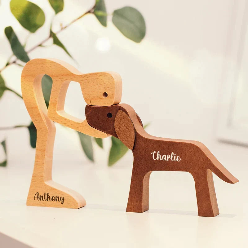 Statuetta di Animale in Legno Naturale per un'Atmosfera Accogliente in Casa