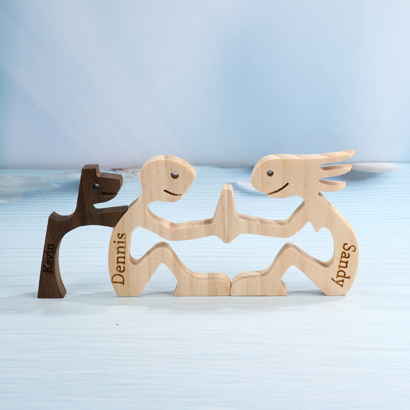 Statuetta di Animale in Legno Naturale per un'Atmosfera Accogliente in Casa