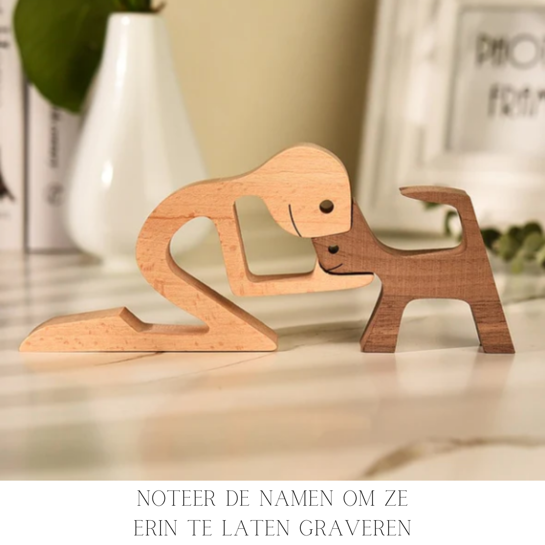 Statuetta di Animale in Legno Naturale per un'Atmosfera Accogliente in Casa