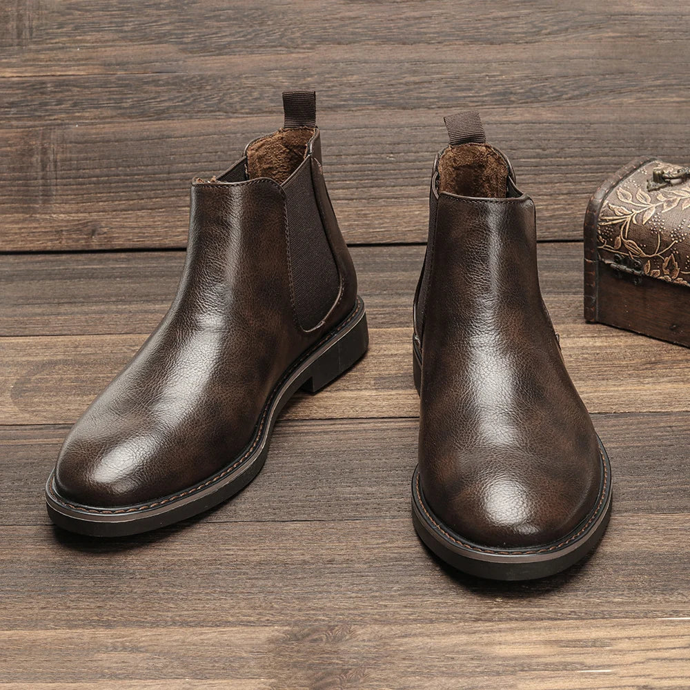 Stivaletti Chelsea Classici da Uomo con Vestibilità Moderna