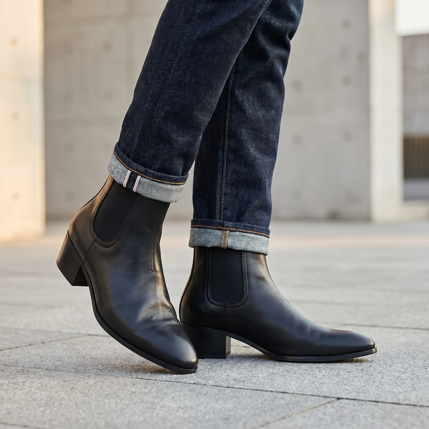 Stivaletti Chelsea da uomo con cerniera laterale | Calzature smart casual