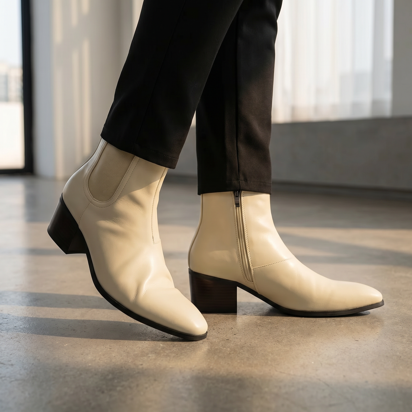 Stivaletti Chelsea da uomo con cerniera laterale | Calzature smart casual