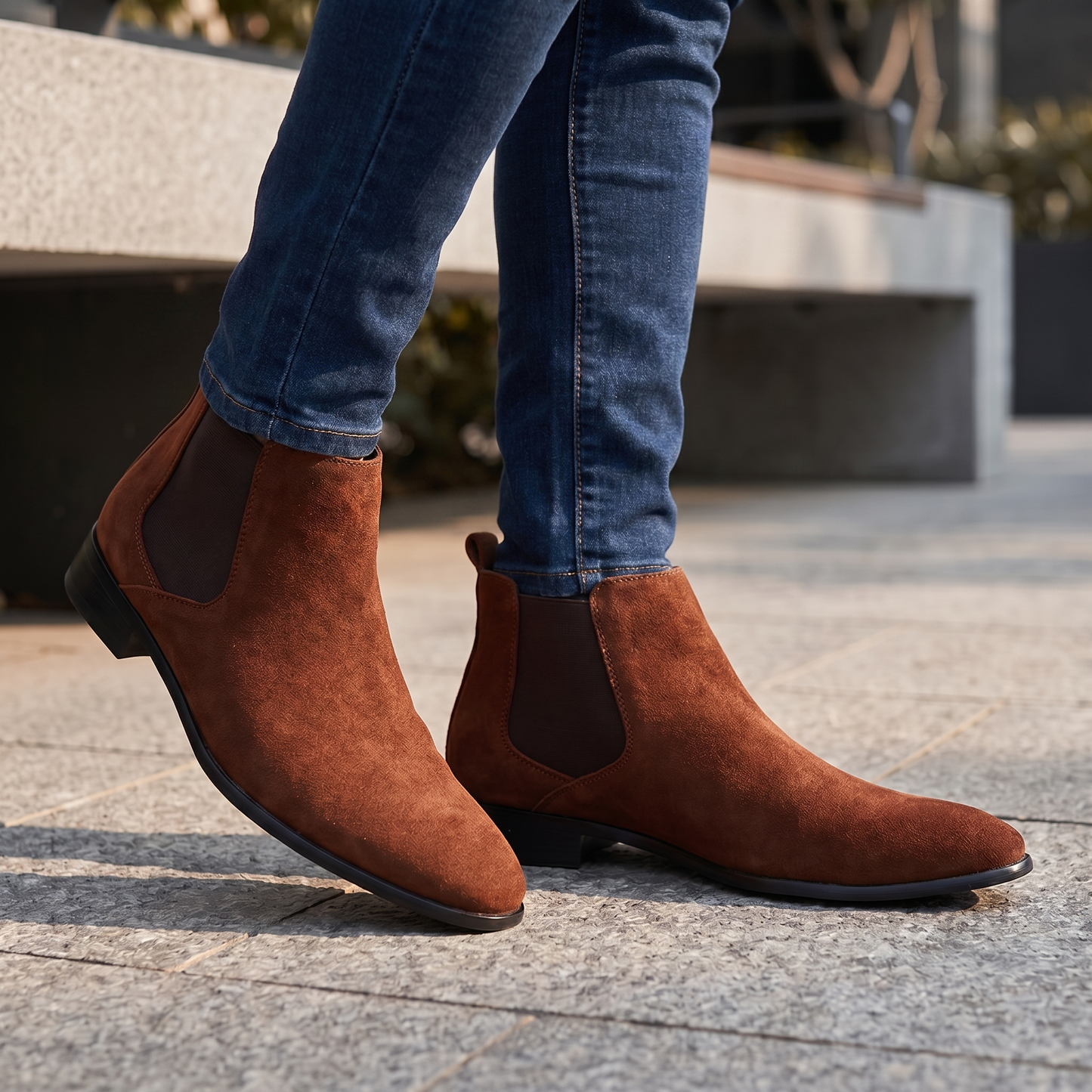 Stivaletti Chelsea da Uomo in Pelle | Modello Slip-On | Comodi Stivaletti per Tutti i Giorni