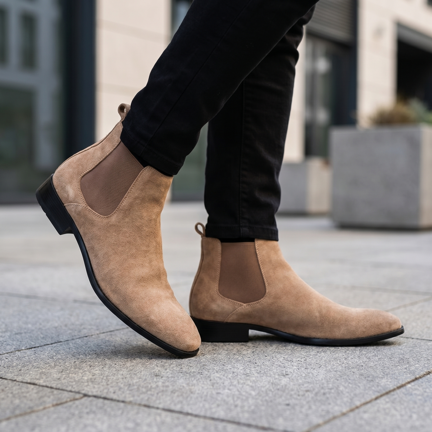 Stivaletti Chelsea da Uomo in Pelle | Modello Slip-On | Comodi Stivaletti per Tutti i Giorni