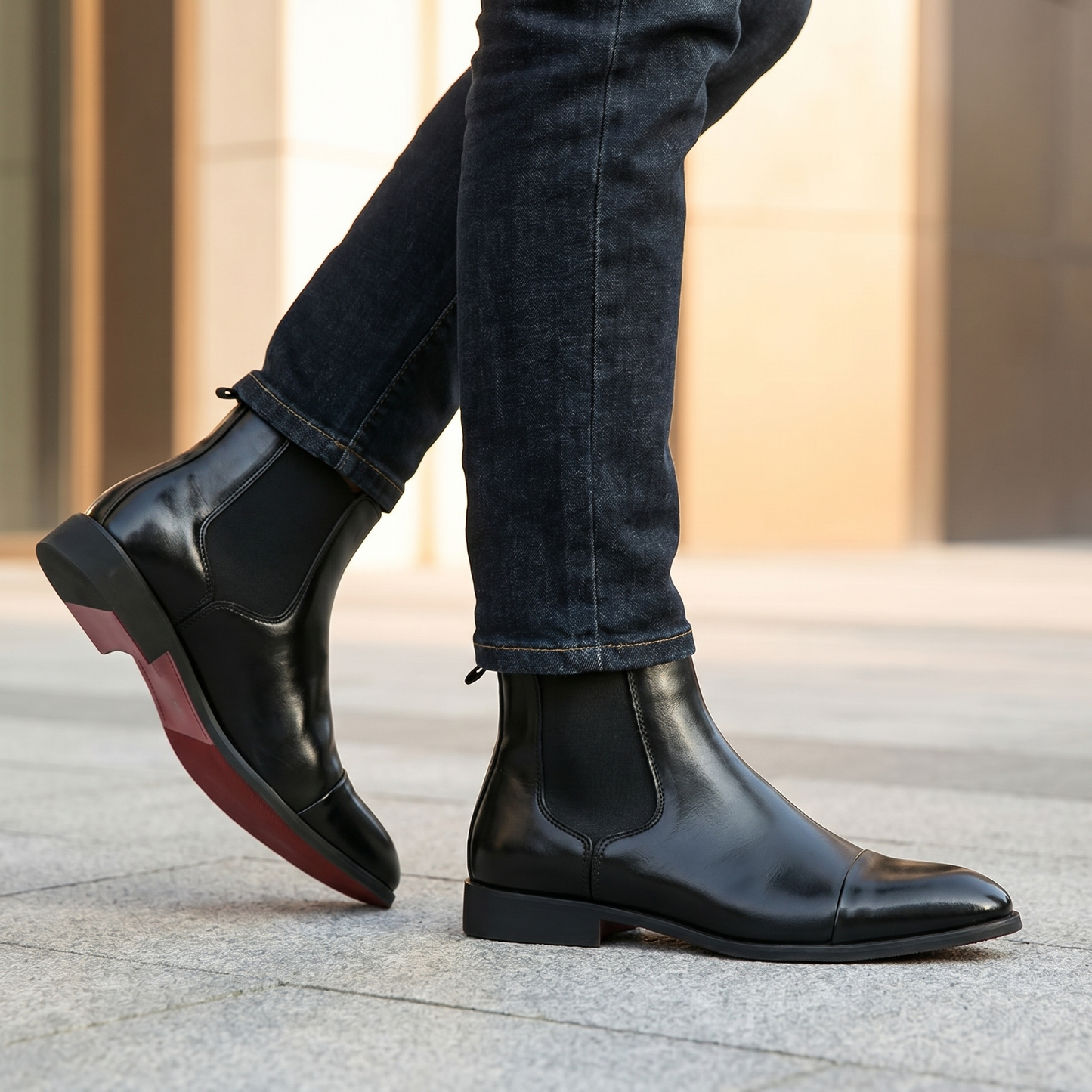Stivaletti Chelsea da Uomo in Pelle | Slip-On