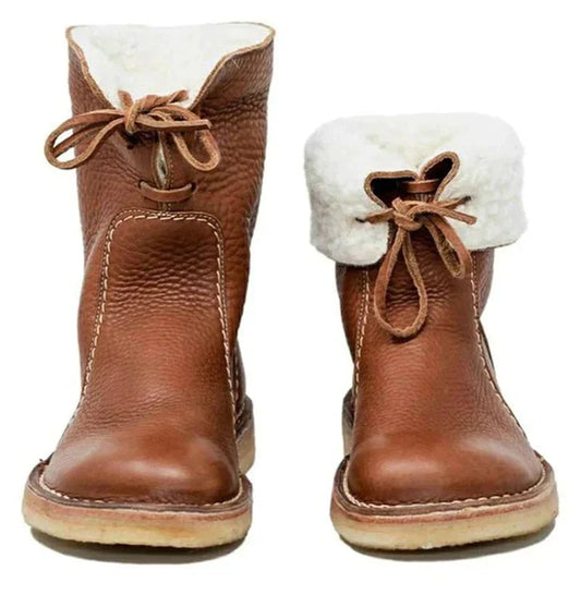 Stivaletti Impermeabili da Donna con Fodera in Lana per l'Inverno