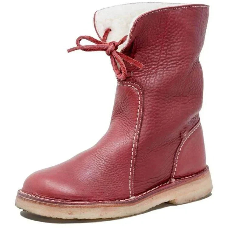 Stivaletti Impermeabili da Donna con Fodera in Lana per l'Inverno