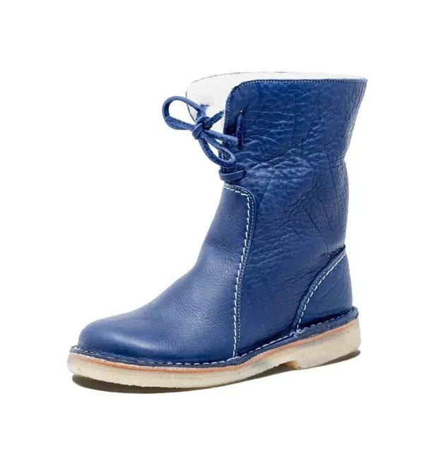 Stivaletti Impermeabili da Donna con Fodera in Lana per l'Inverno