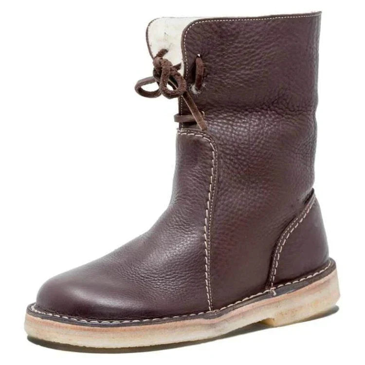 Stivaletti Impermeabili da Donna con Fodera in Lana per l'Inverno