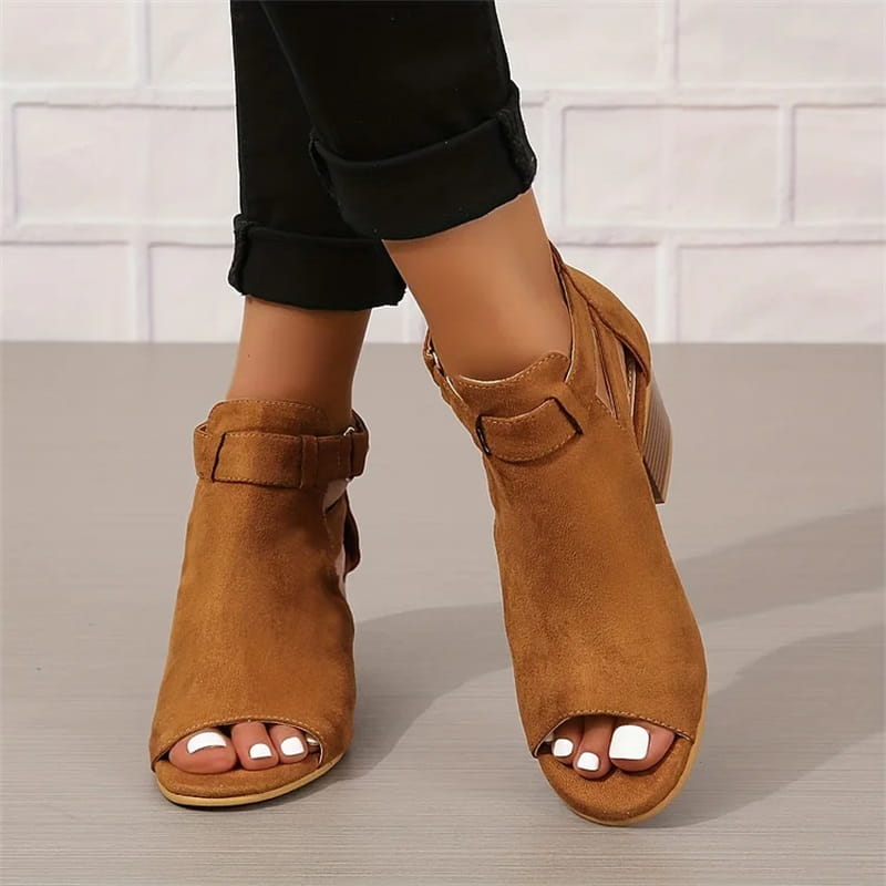 Stivaletti spuntati da donna Peep Toe