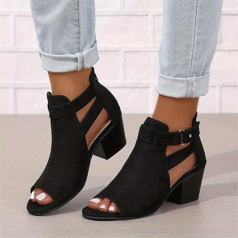 Stivaletti spuntati da donna Peep Toe