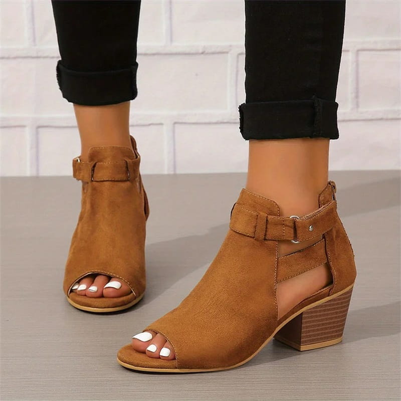 Stivaletti spuntati da donna Peep Toe
