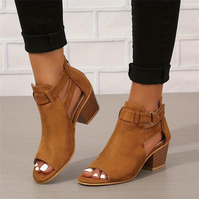 Stivaletti spuntati da donna Peep Toe