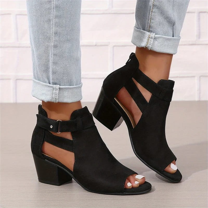 Stivaletti spuntati da donna Peep Toe