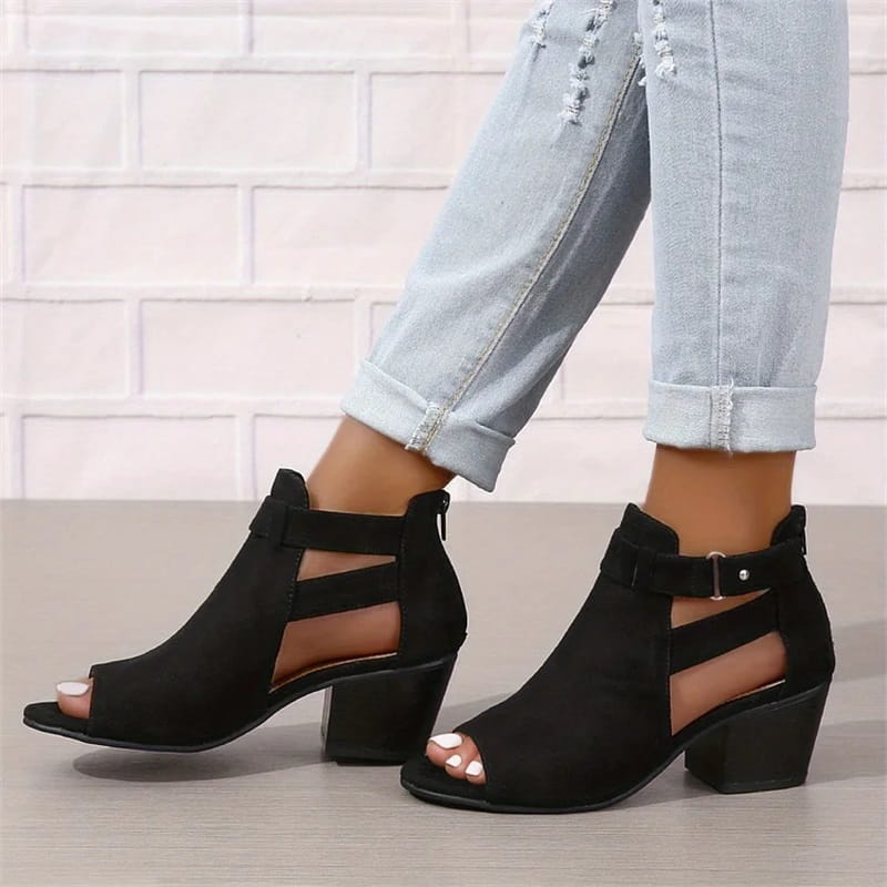 Stivaletti spuntati da donna Peep Toe