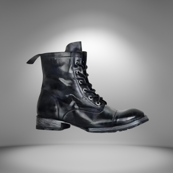 Stivaletti stringati da uomo in stile western vintage