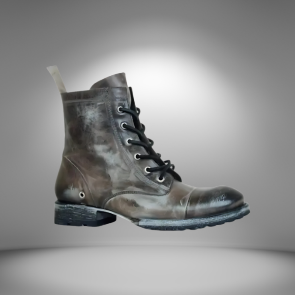 Stivaletti stringati da uomo in stile western vintage