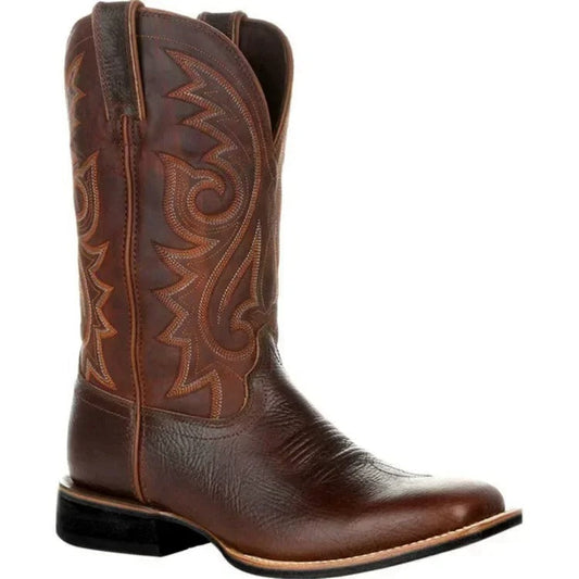 Stivali da cowboy in stile western in materiale resistente