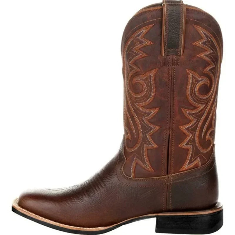 Stivali da cowboy in stile western in materiale resistente