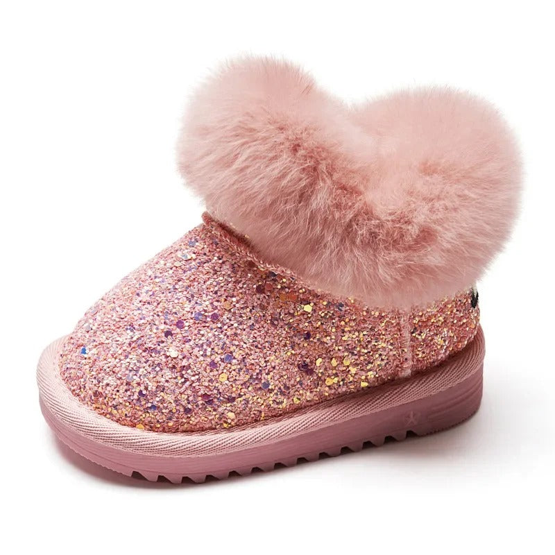 Stivali da Neve Caldi in Peluche da Bambino con Suola Morbida